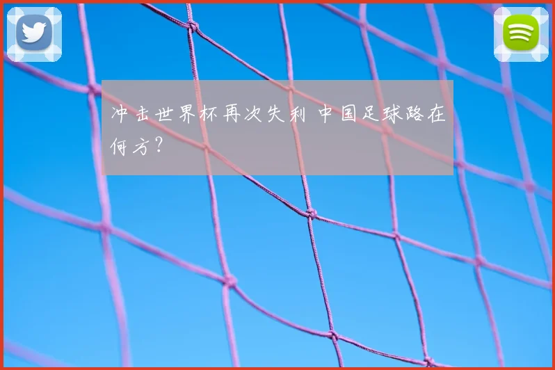 冲击世界杯再次失利 中国足球路在何方?